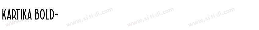 kartika bold字体转换